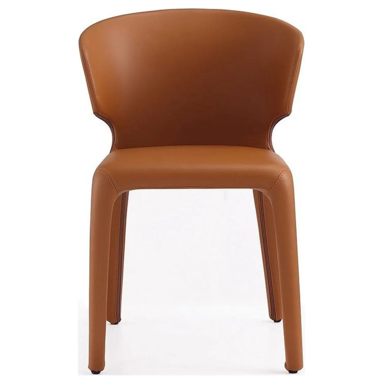 Faux Leather Dining Chair in Brown (Set of 2) M7545
