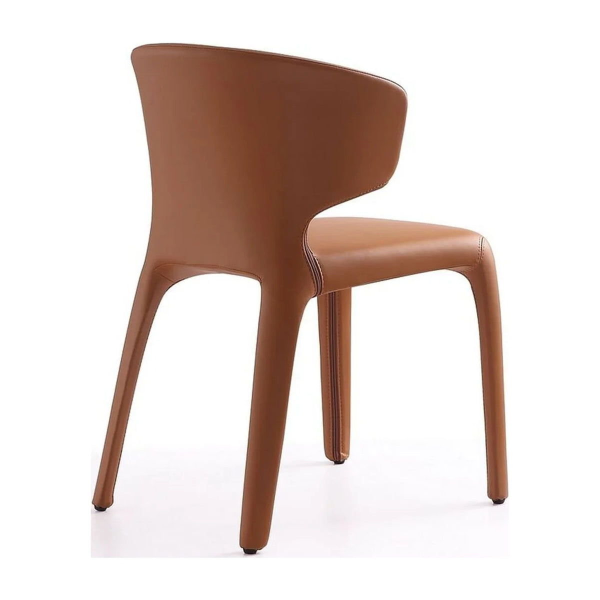 Faux Leather Dining Chair in Brown (Set of 2) M7545