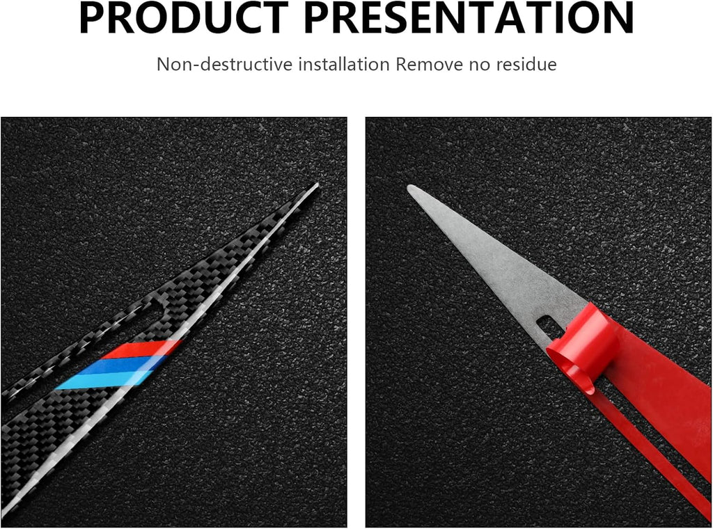 Carbon Fiber Headlights Eyebrows Sticker Decals Trim Cover for BMW E90 D4073