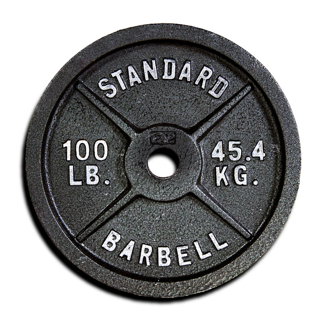 100lb Olympic Cast Iron Weight Plate O1433