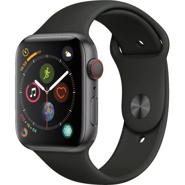 44MM Space Gray Aluminum Case Black Sport Band Refurbished Apple Watch Series 4 C263635