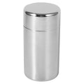 Stainless Steel Tea Canister with Airtight Double Lids (550ml) I479