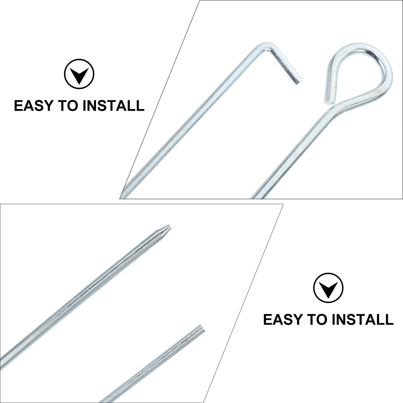 20Pcs Tent Stakes Camping Anchors W556937