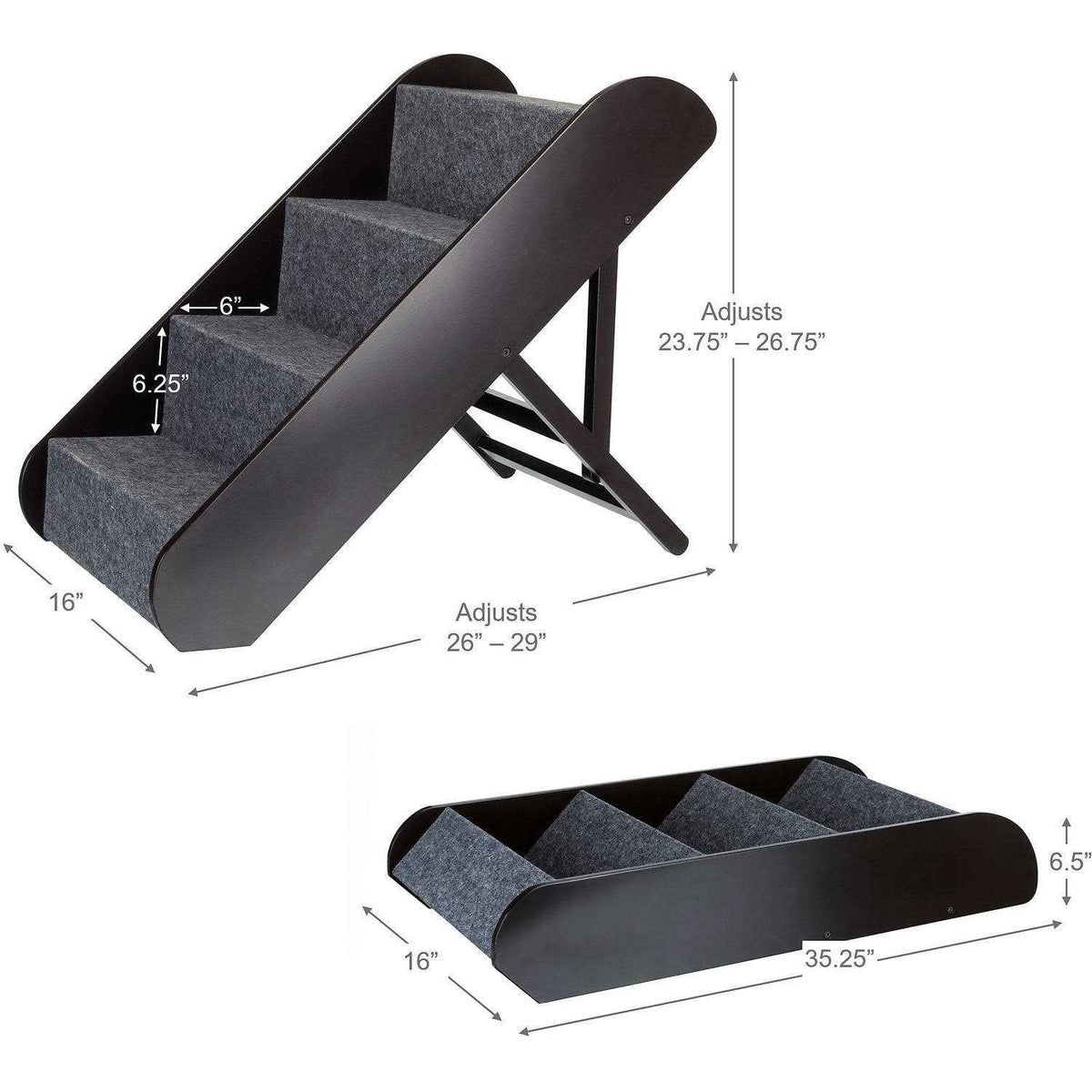 Adjustable 4-Step Pet Stairs B237