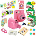 Purple Instant Camera with 60 Pack Instant Films and 14 Pc Deluxe Bundle T6187