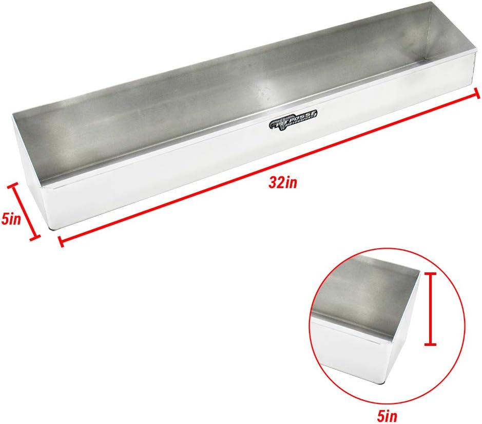 12 Quart Aluminum Oil Rack Holder Wall Hanger Shelf, Silver, Pack of 2 K310312