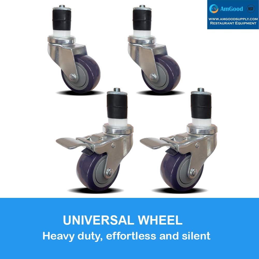 Set of 4 Casters for Stainless Steel Work Table C341780