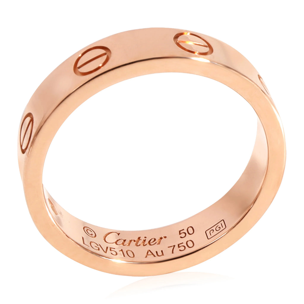 18k Rose Gold Wedding Band with 1 Diamond Z570