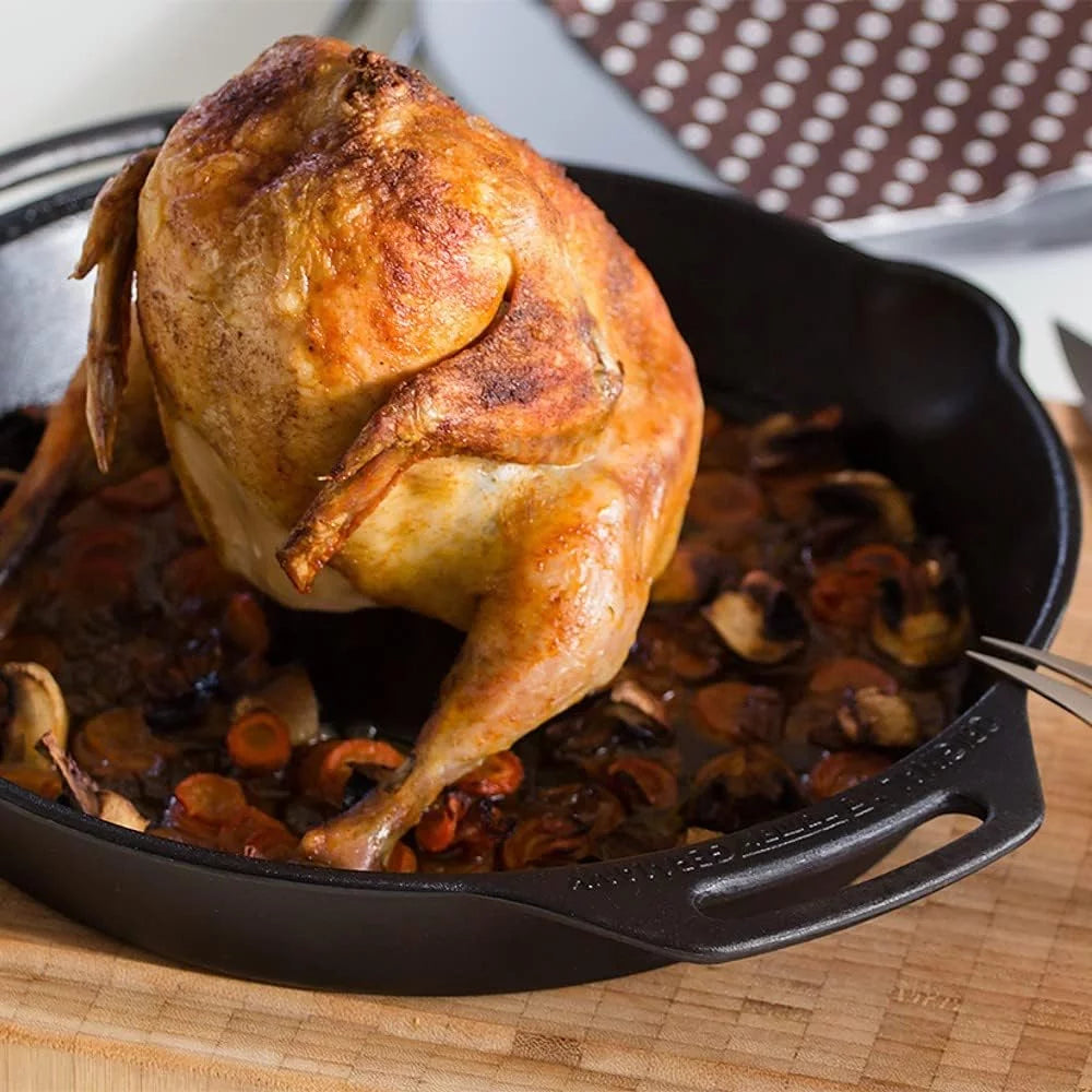 Cast Iron Roaster Pan, 11.8" X 11.8" X 3.9" R737029