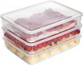 3-Piece Plastic Refrigerator Organizer Bin with Airtight Lids P725