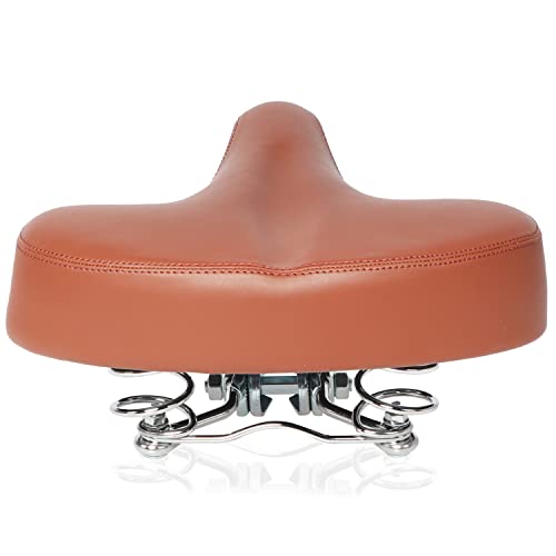 Comfortable Bicycle Saddle Bike Seat Replacement with Dual Shock Absorbing Wide City Bike Seat G150