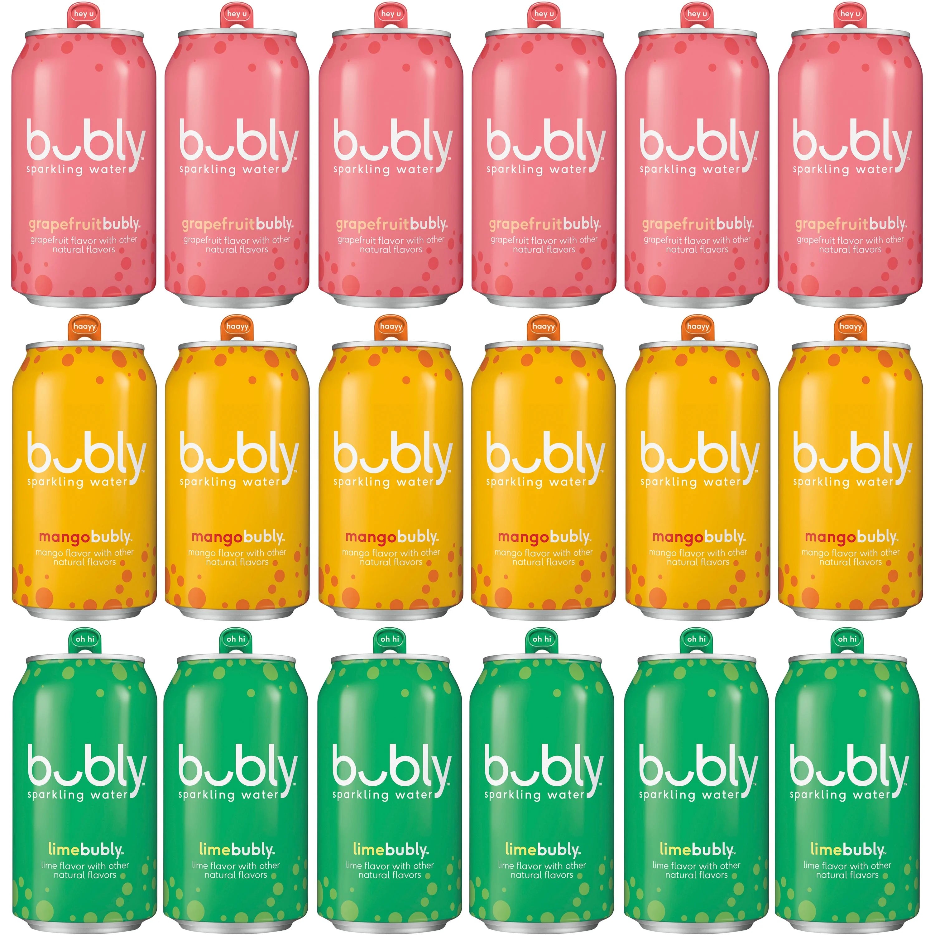Tropical Sparkling Water Variety Pack, 12 fl oz, 18 Pack Cans T614400