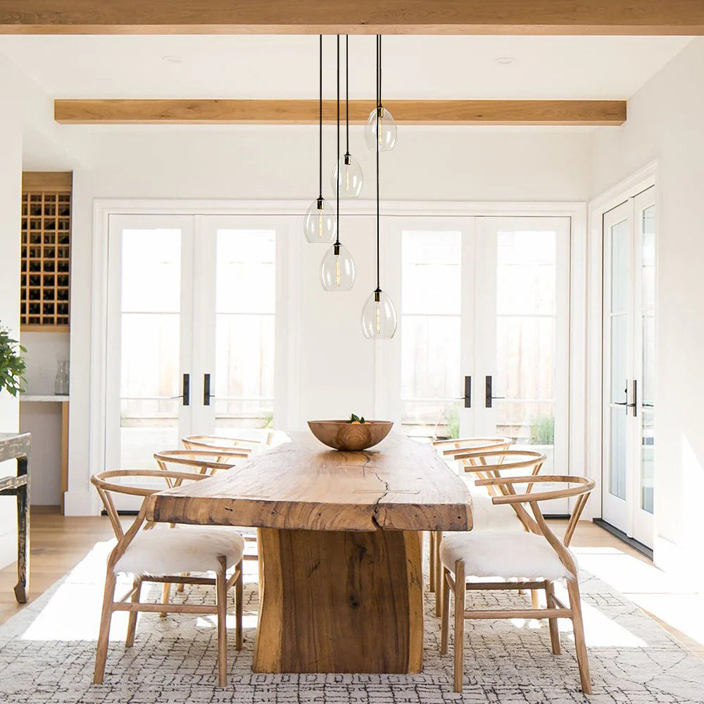 5-Light Glass Shade Pendant I980