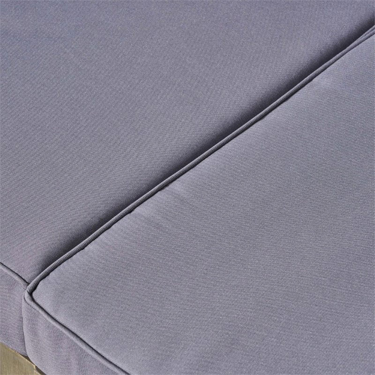 4 Piece Outdoor Acacia Wood Sofa Set in Gray E4372