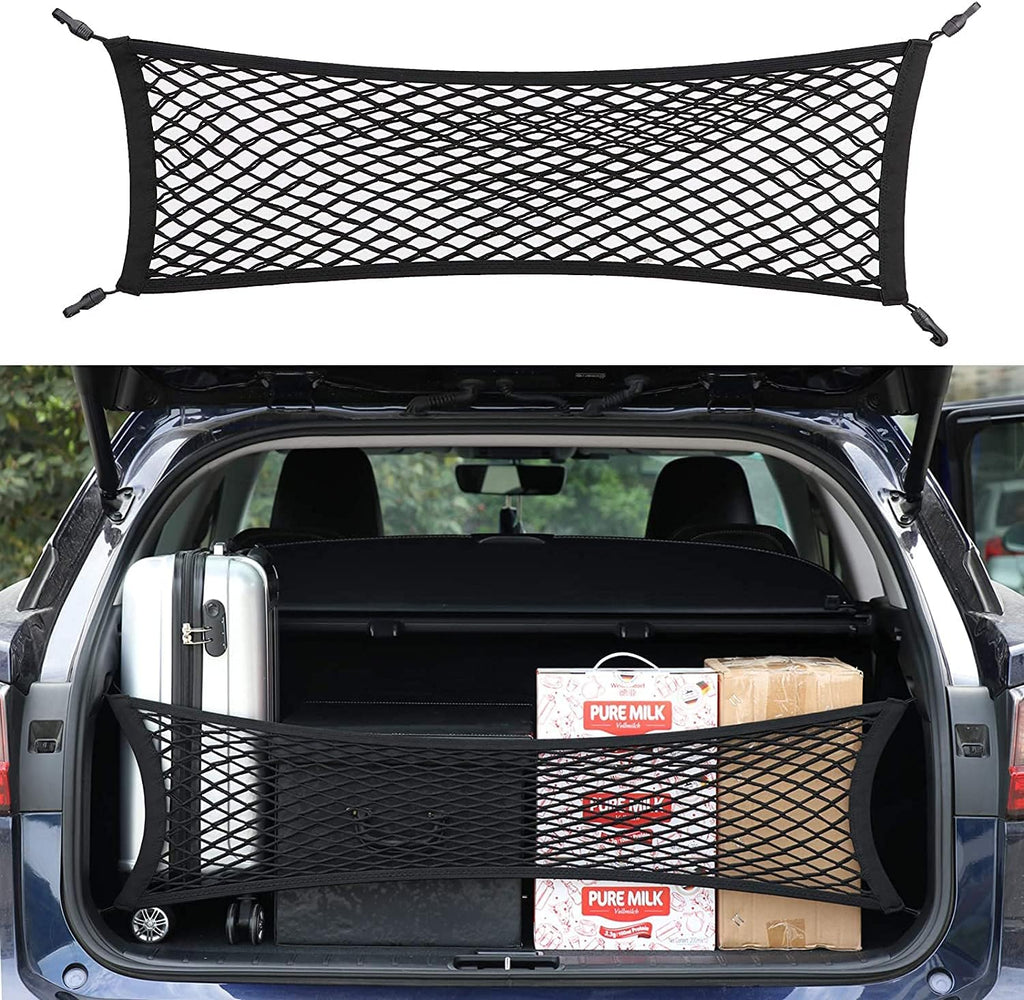 Double-Layer High Elastic Car Rear Cargo Net I888266