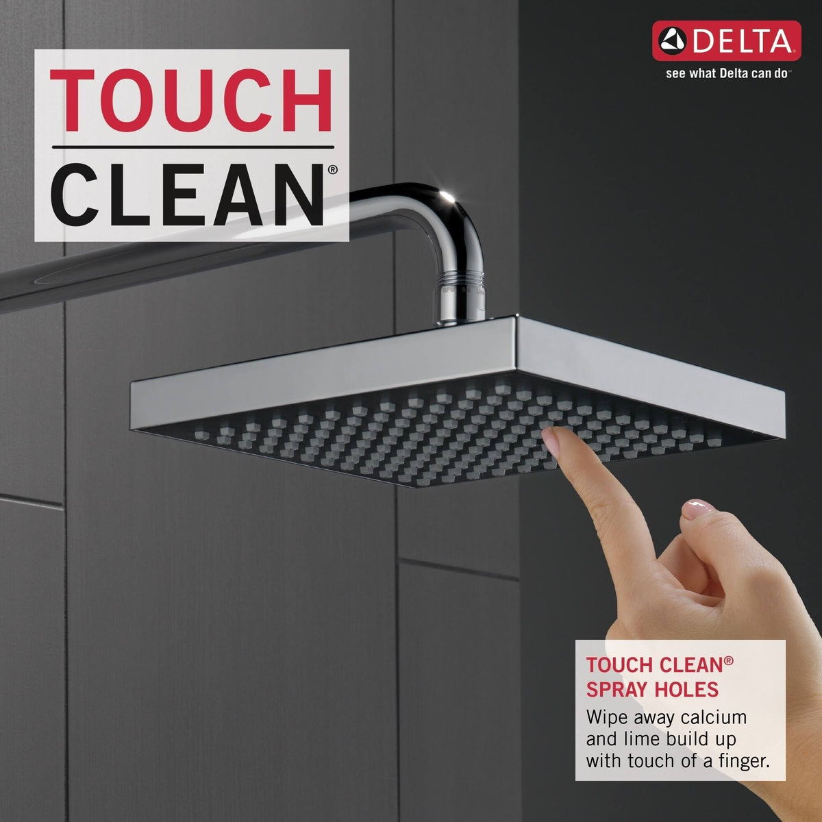 Chrome Single-Setting Shower Head U397