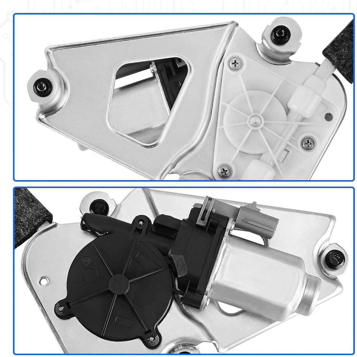 Power Window Regulator with Motor Front Driver Side Pack of 2 Q1737
