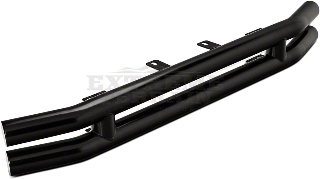 Gloss Black Double Tubular Front Bumper A134