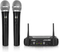 Dual UHF Band Wireless Handheld Microphone System with 2 Mics W857833