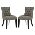 Set of 2 Fabric Dining Side Chair in Granite O334