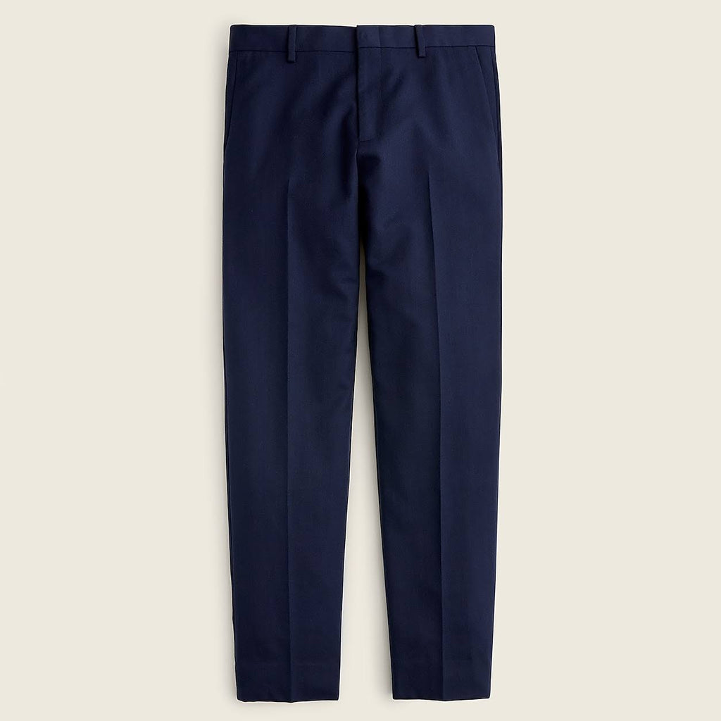 Slim-Fit Unstructured Suit Pant in Wool-Cotton Twill Y14921