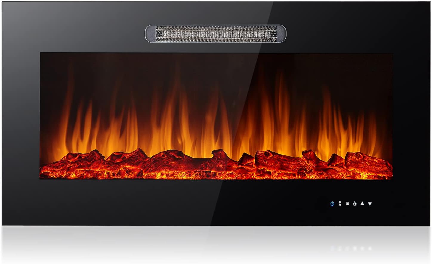 Black Electric Fireplace I3030