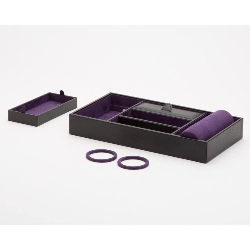 Black Valet Tray with Cuff N300