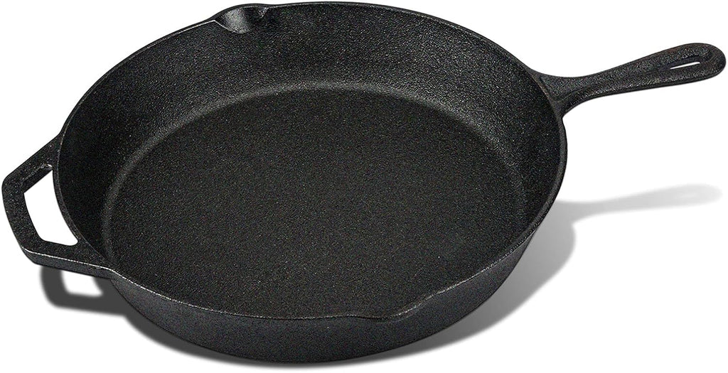 Cast Iron Skillet 3-Pack Set (8, 10, 12) Pre-Seasoned Cookware D17093