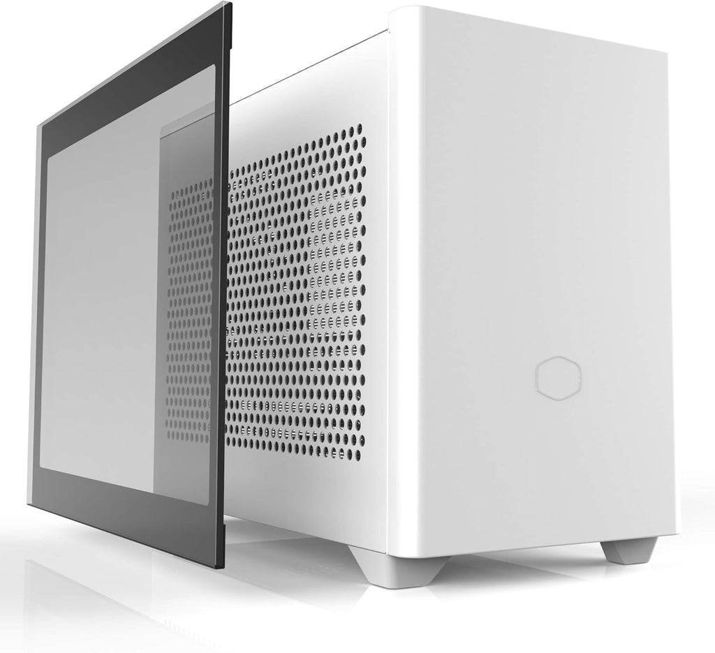 White SFF Mini-ITX Case with Tempered Glass Panel Option R917792