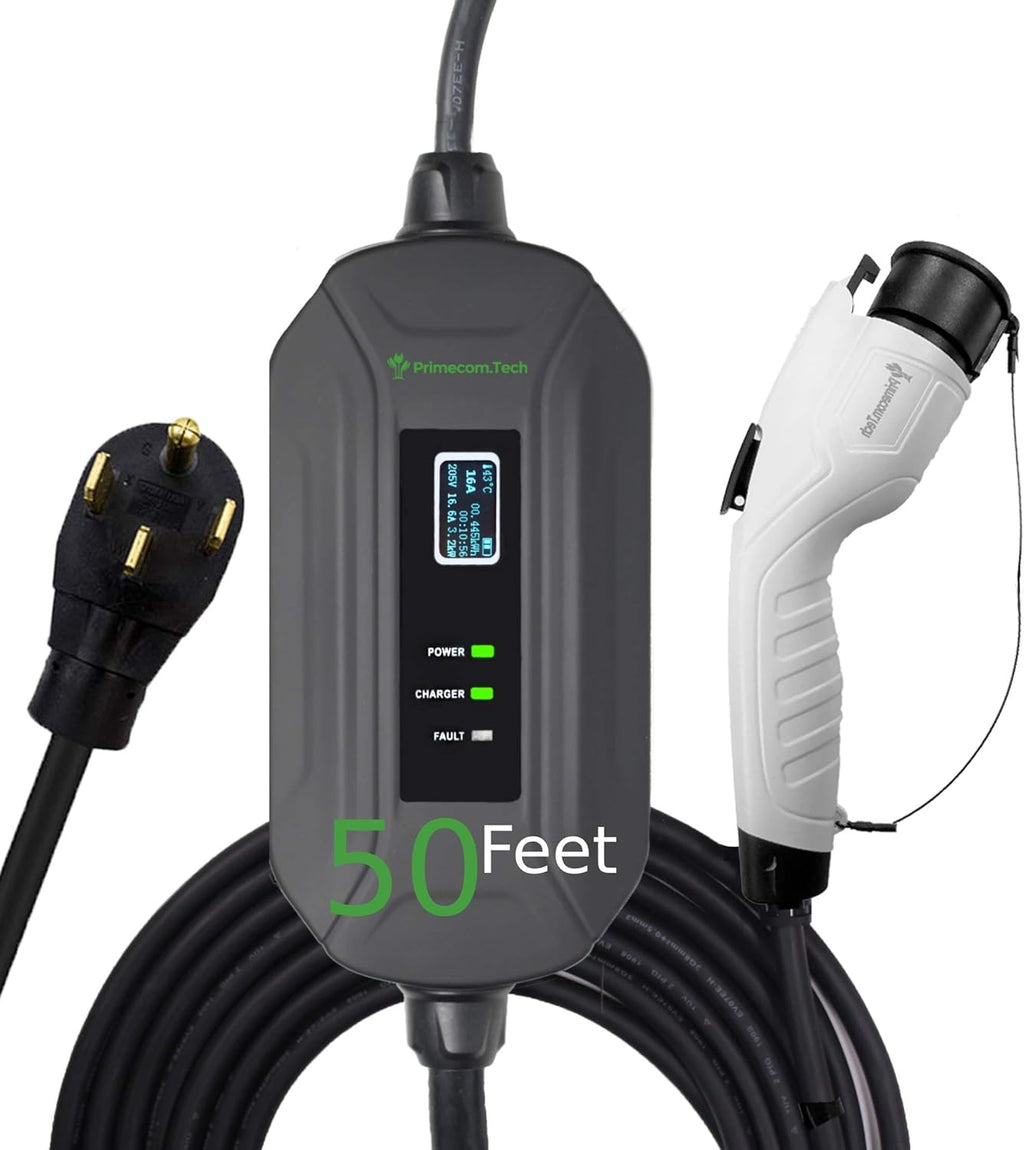 Portable Level 2 Electric Vehicle Charger, 16Amp, 35 Feet V33055