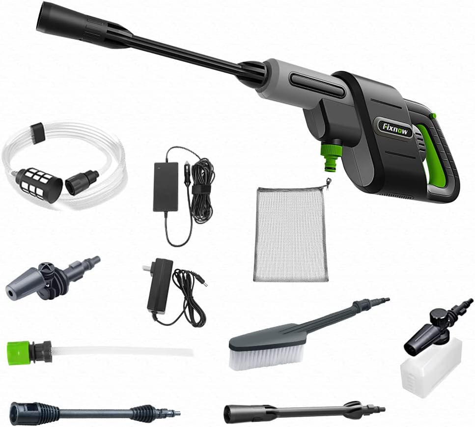 Cordless 24V 600PSI Pressure Washer with 4 Nozzles P35681