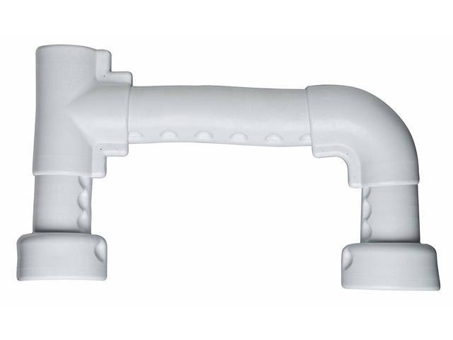 White Molded Undersink Trap & Valve Cover X2145