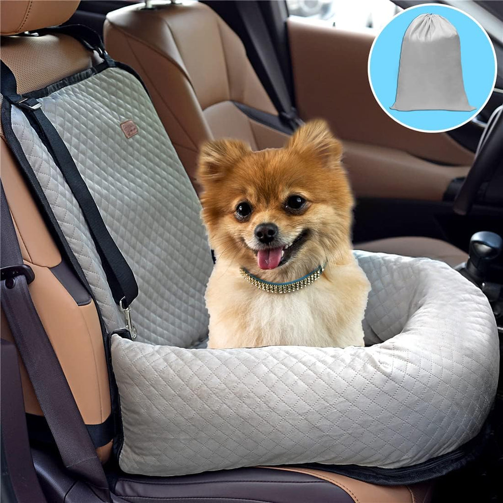 Gray Dog Car Seat Pet Travel Safety Car Seat I22441