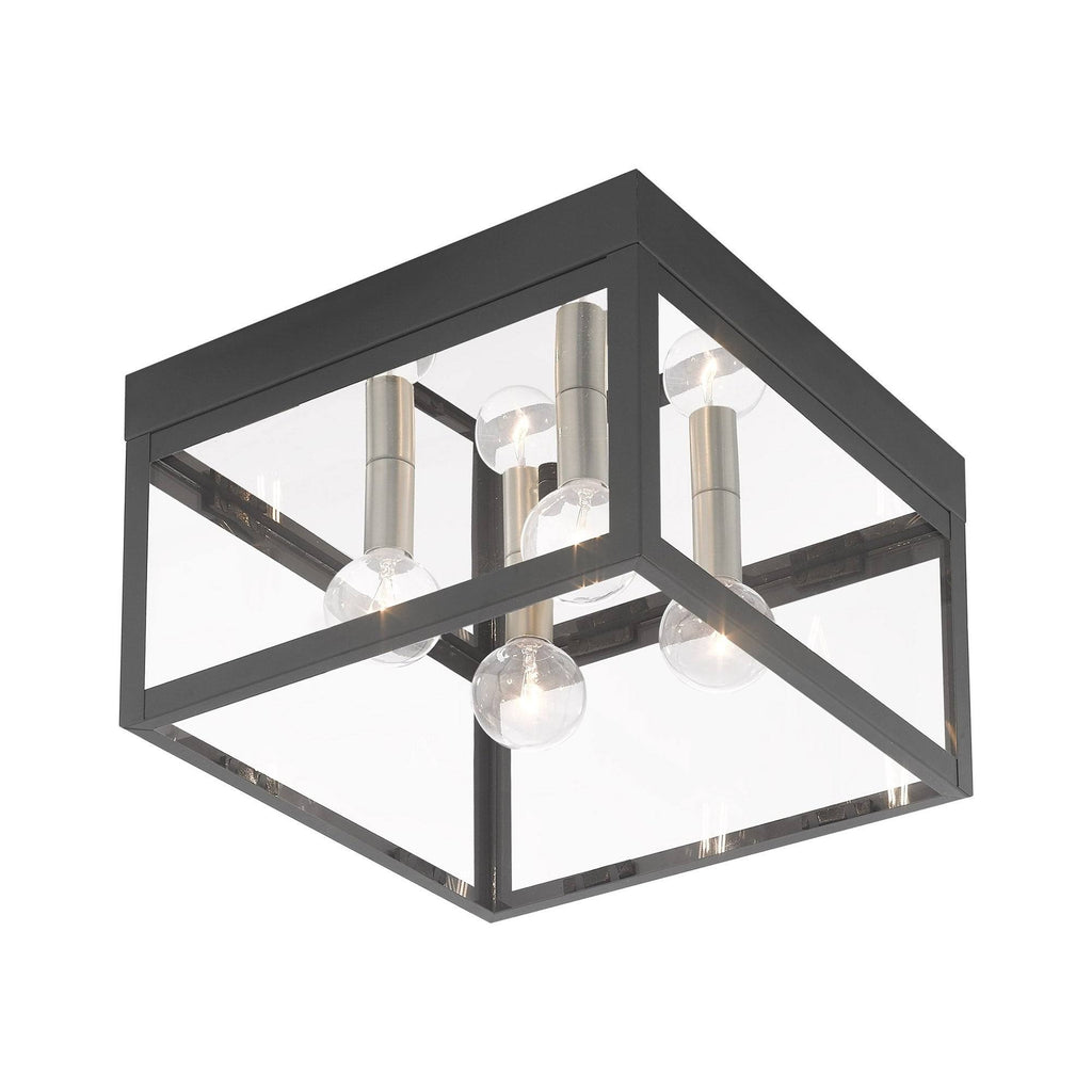 Scandinavian Gray 4 Light Outdoor Ceiling Mount S3650
