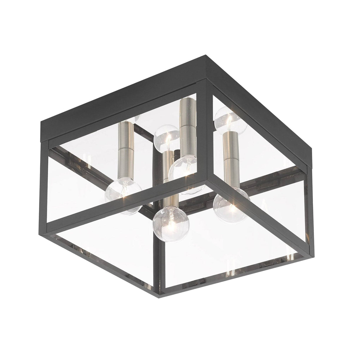 Scandinavian Gray 4 Light Outdoor Ceiling Mount S3650