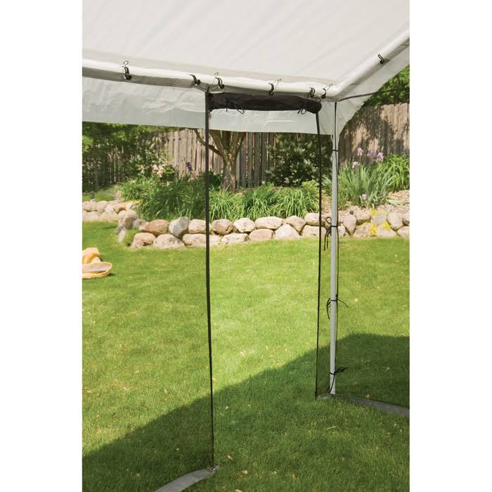 White 2-In-1 Canopy with Screen Enclosure Kit M328