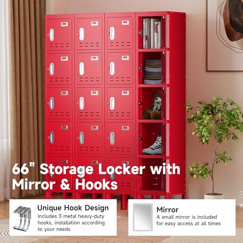 Blue 5 Doors Steel Locker Storage Cabinet E5512