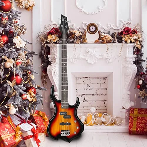 Electric Bass Guitar 4 Strings Full Size with Bag, Strap and Accessories F612758