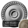 19 1/8 inch x 1 inch Ceiling Medallion, Hand-Painted, Beige F176