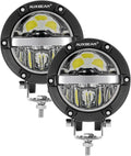 4 Inch Round LED Light Pods with Hi/Lo/Combo Beam 72W 7200LM B8220