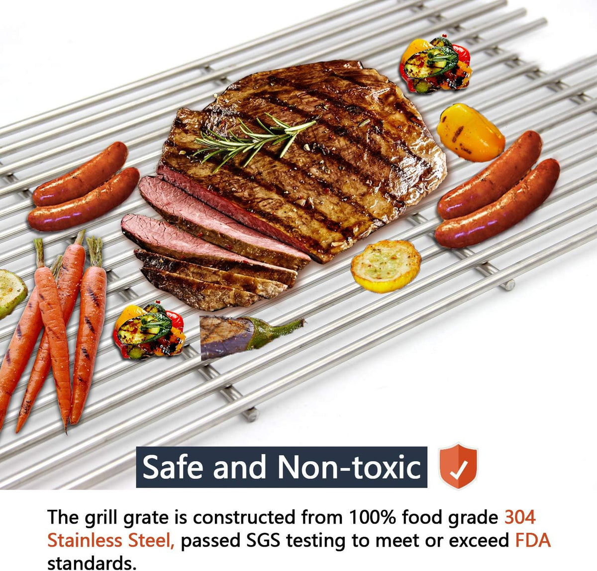 Stainless Steel Wire Cooking Grid Grate Pack of 2 I500