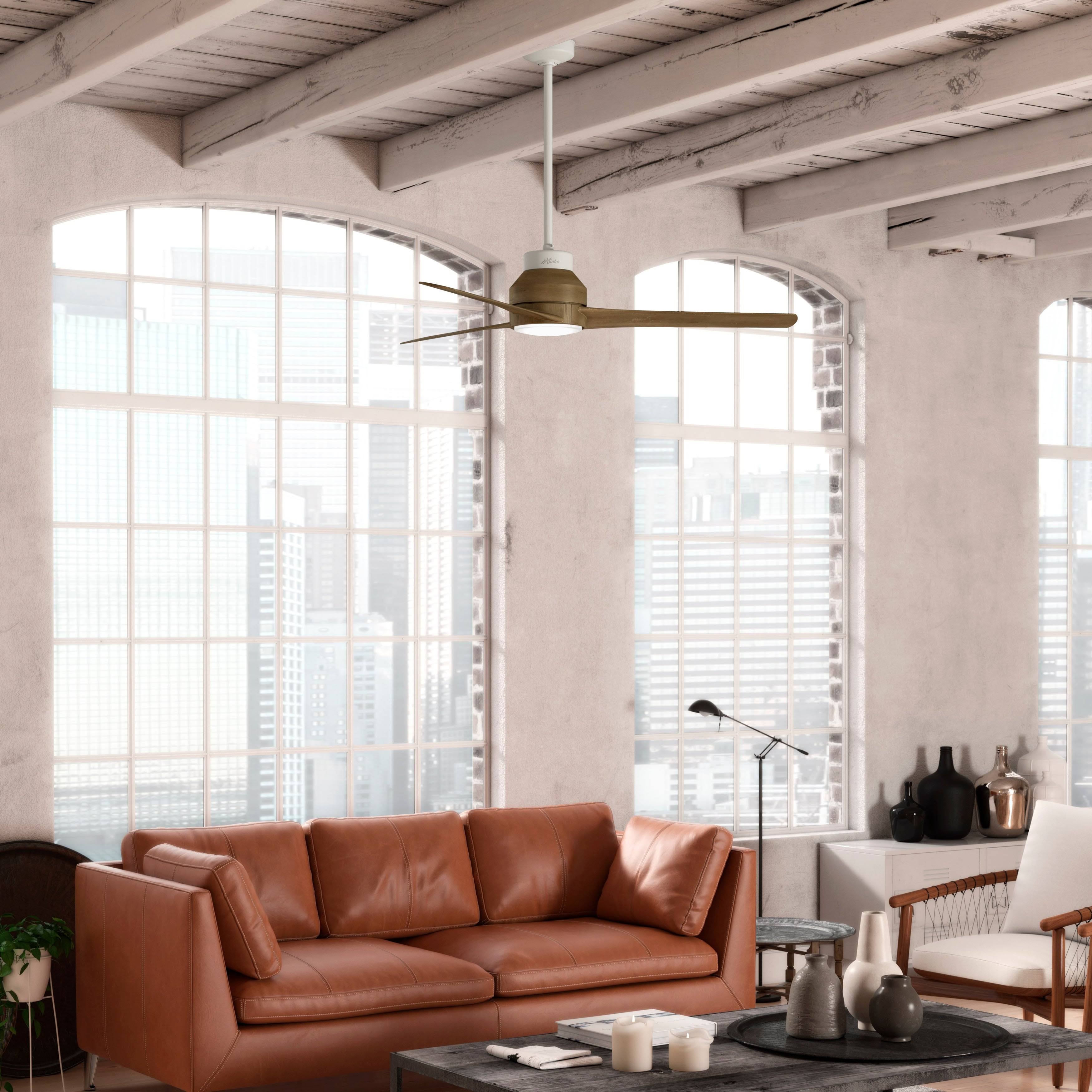 Matte Silver LED Ceiling Fan Z281732