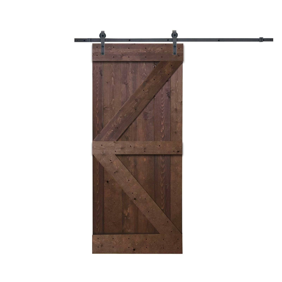 Knotty Pine Solid Wood Interior Barn Door Slab Y244722