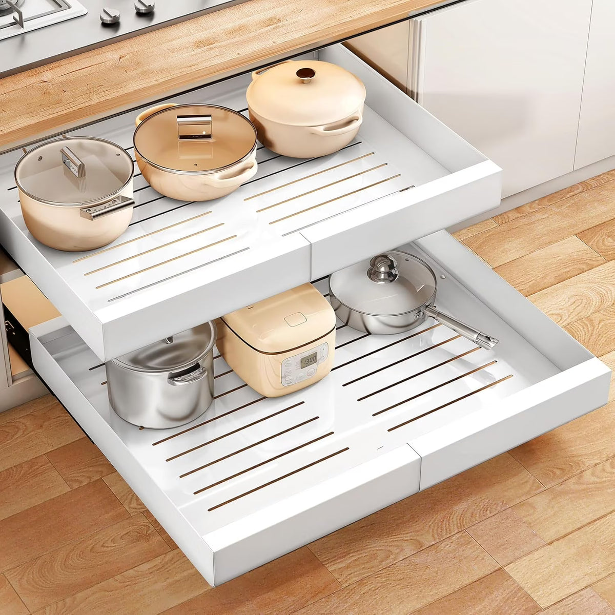 Expandable Heavy Duty Pull out Cabinet Organizer X729270