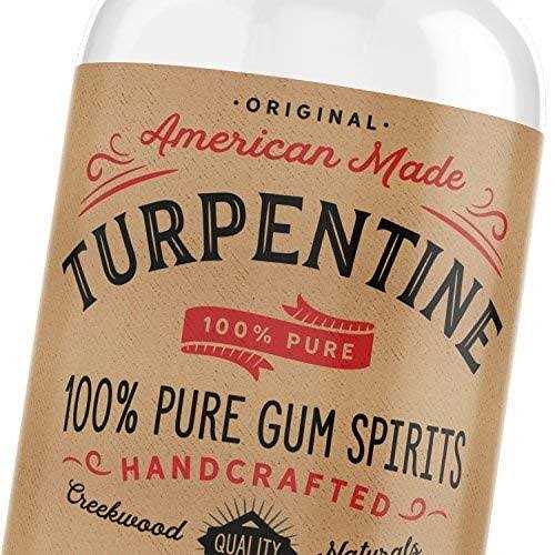 100% Natural Pure Gum Spirits of Turpentine Glass Bottle 8OZ Q30304