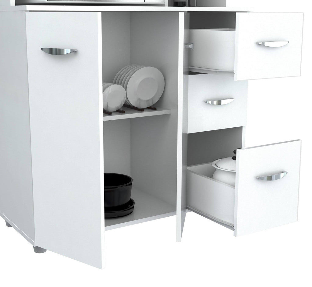 White Kitchen Storage Cabinet V95102