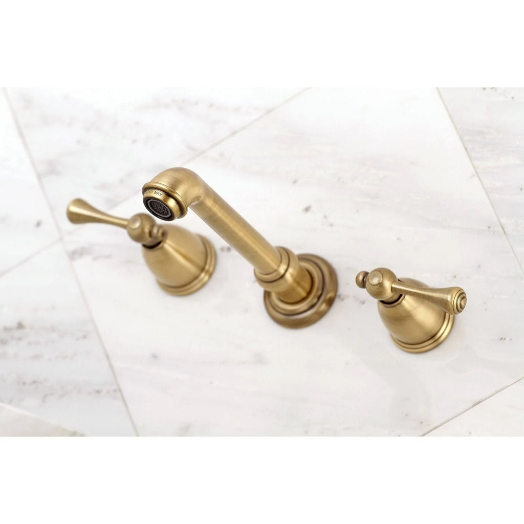 Oil Rubbed Bronze Two-Handle Wall Mount Bathroom Faucet X2321