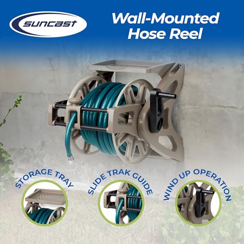 Heavy Duty Wall Mount Water Hose Winder with Hand Crank W62045