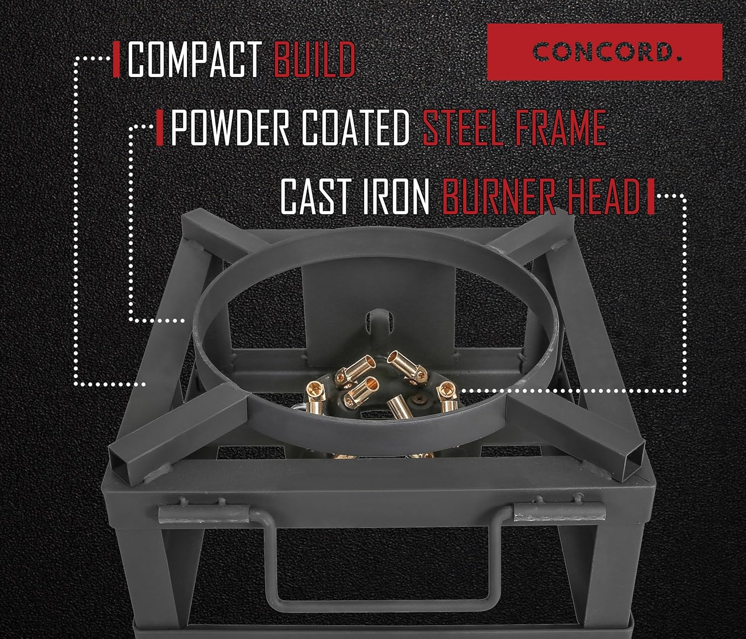 12" Single Propane Outdoor Burner with Built in Wok Ring J42982
