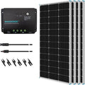 400 Watt 12 Volt Monocrystalline Solar Panel Bundle Kit with 4 pcs 100W Panel and 30A PWM Charge Controller C556356